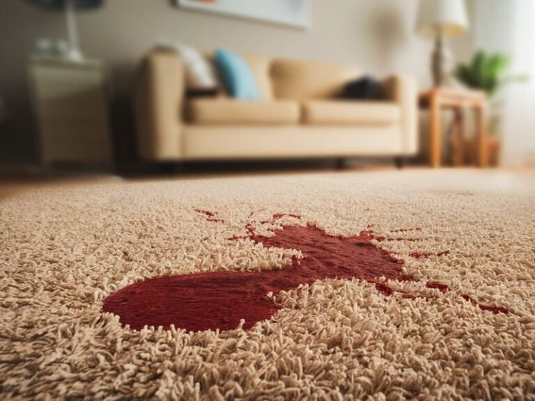 kako ukloniti krv sa tepiha